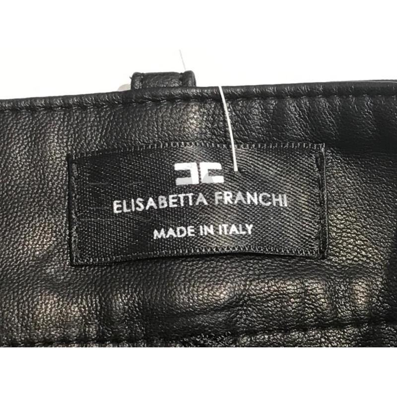 PANTALONE DONNA ELISABETTA FRANCHI DOPPIO TESSUTO CON ECOPELLE | Mercatino dell'Usato Moncalieri bengasi 5
