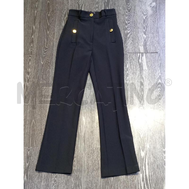 PANTALONE DONNA ELISABETTA FRANCHI NERO BOTTONI DORATI  | Mercatino dell'Usato Moncalieri bengasi 1