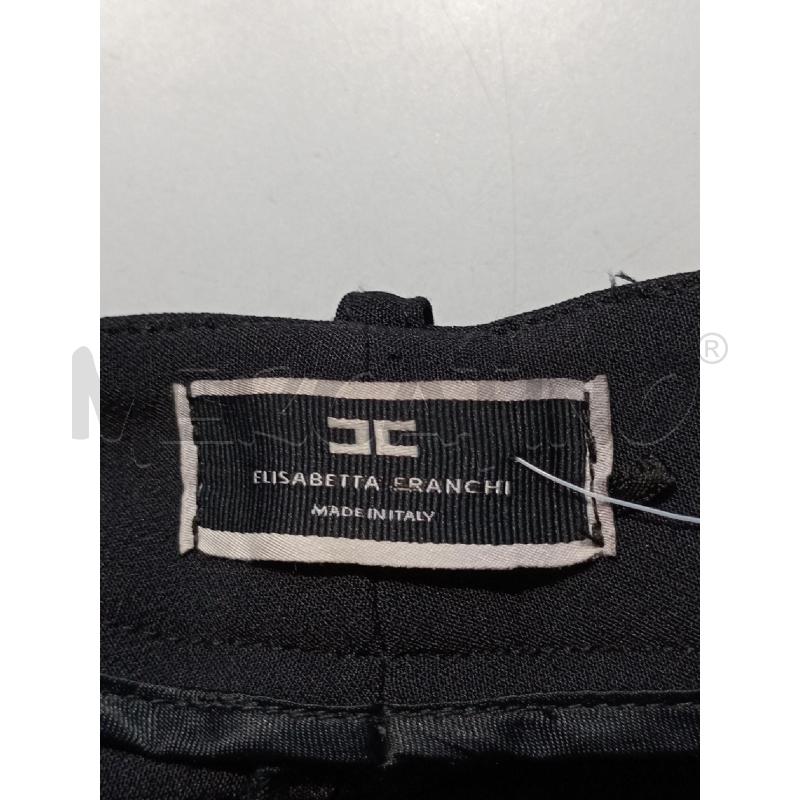 PANTALONE DONNA ELISABETTA FRANCHI NERO BOTTONI DORATI  | Mercatino dell'Usato Moncalieri bengasi 5