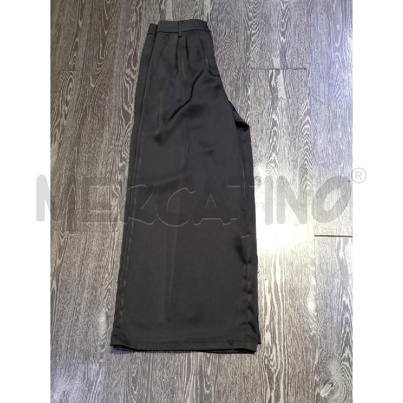PANTALONE DONNA FRACOMINA NERO LUCIDO PALAZZO  | Mercatino dell'Usato Moncalieri bengasi 3