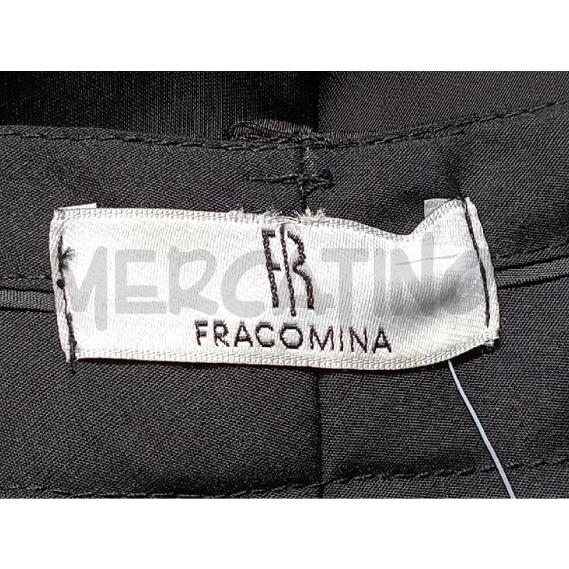 PANTALONE DONNA FRACOMINA NERO LUCIDO PALAZZO  | Mercatino dell'Usato Moncalieri bengasi 5