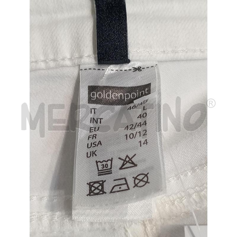 PANTALONE DONNA GOLDEN POINT BIANCO | Mercatino dell'Usato Moncalieri bengasi 5