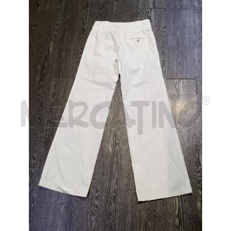 PANTALONE DONNA GUCCI BIANCO A PAZZO CON DETTAGLI ARGENTATI IN VITA   | Mercatino dell'Usato Moncalieri bengasi 2