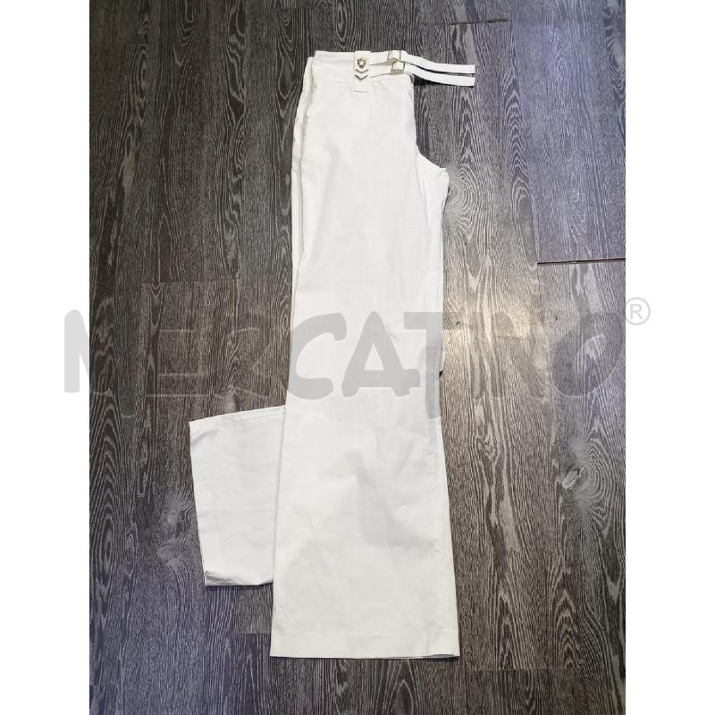 PANTALONE DONNA GUCCI BIANCO A PAZZO CON DETTAGLI ARGENTATI IN VITA   | Mercatino dell'Usato Moncalieri bengasi 3