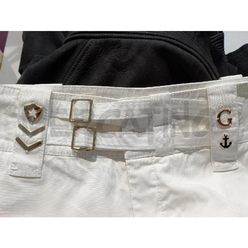 PANTALONE DONNA GUCCI BIANCO A PAZZO CON DETTAGLI ARGENTATI IN VITA   | Mercatino dell'Usato Moncalieri bengasi 4
