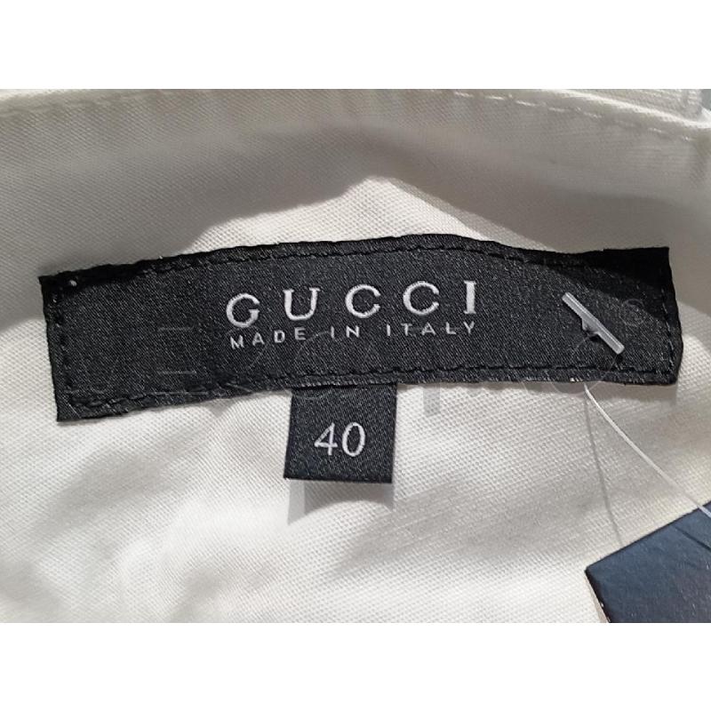 PANTALONE DONNA GUCCI BIANCO A PAZZO CON DETTAGLI ARGENTATI IN VITA   | Mercatino dell'Usato Moncalieri bengasi 5