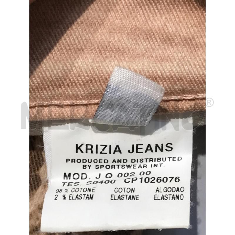 PANTALONE DONNA KRIZIA MARRONE PITONATO | Mercatino dell'Usato Moncalieri bengasi 4