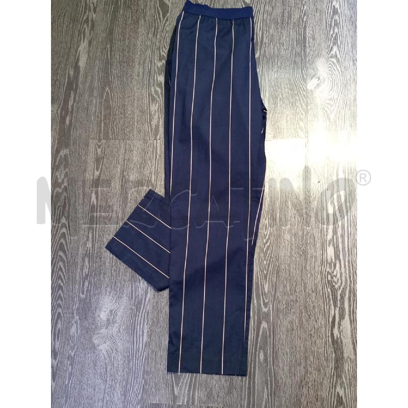 PANTALONE DONNA LIVIANA CONTI BLU CON RIGHA BIANCA  | Mercatino dell'Usato Moncalieri bengasi 3