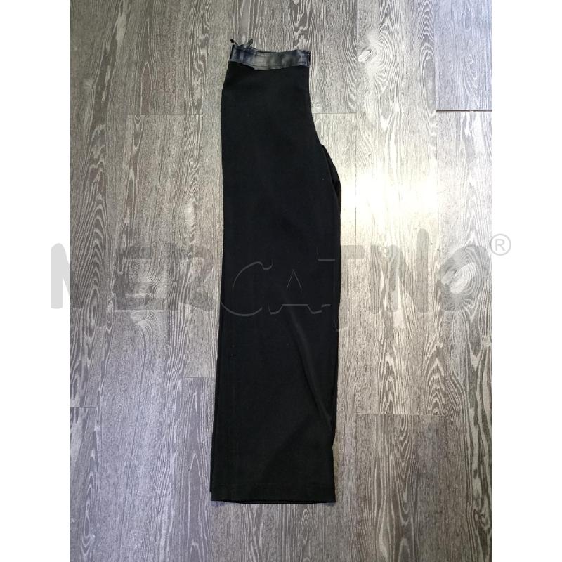 PANTALONE DONNA LIVIANA CONTI NERO CON BORDO PELLE | Mercatino dell'Usato Moncalieri bengasi 3
