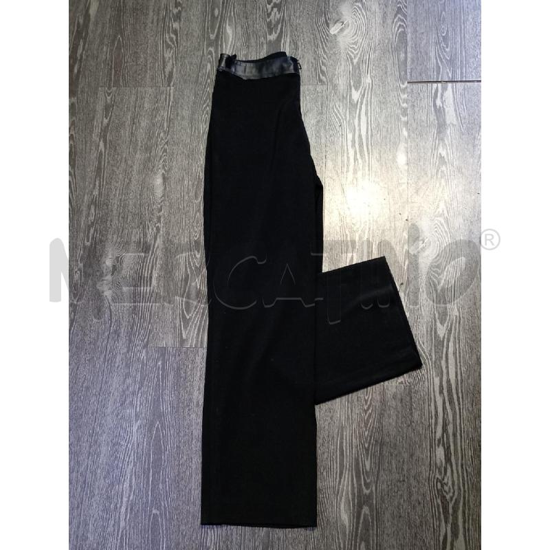 PANTALONE DONNA LIVIANA CONTI NERO CON BORDO PELLE | Mercatino dell'Usato Moncalieri bengasi 4