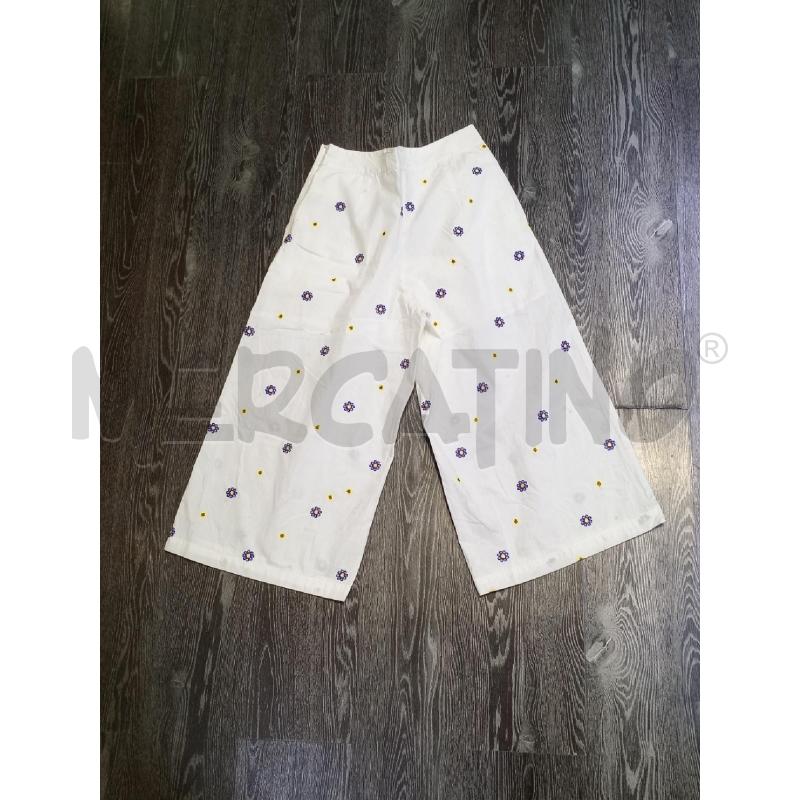PANTALONE DONNA MANILA GRACE BIANCO CON MARGHERITE  | Mercatino dell'Usato Moncalieri bengasi 2