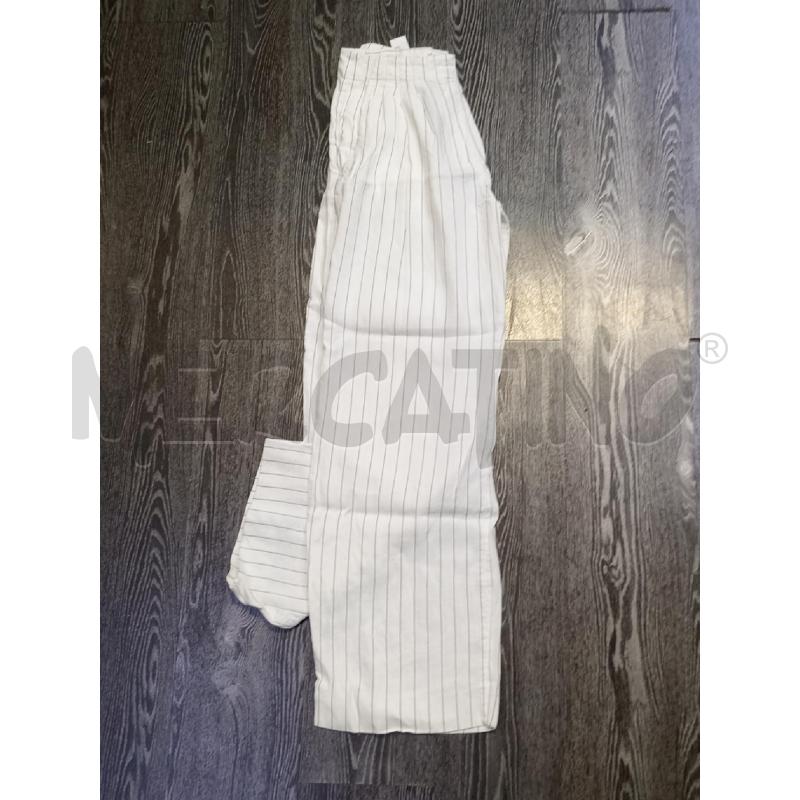 PANTALONE DONNA MASSIMO DUTTI BIANCO RIGHE LINO LARGO | Mercatino dell'Usato Moncalieri bengasi 4