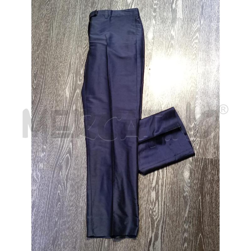 PANTALONE DONNA MAX MARA BLU LUCIDO  | Mercatino dell'Usato Moncalieri bengasi 4