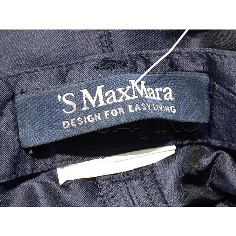 PANTALONE DONNA MAX MARA BLU LUCIDO  | Mercatino dell'Usato Moncalieri bengasi 5