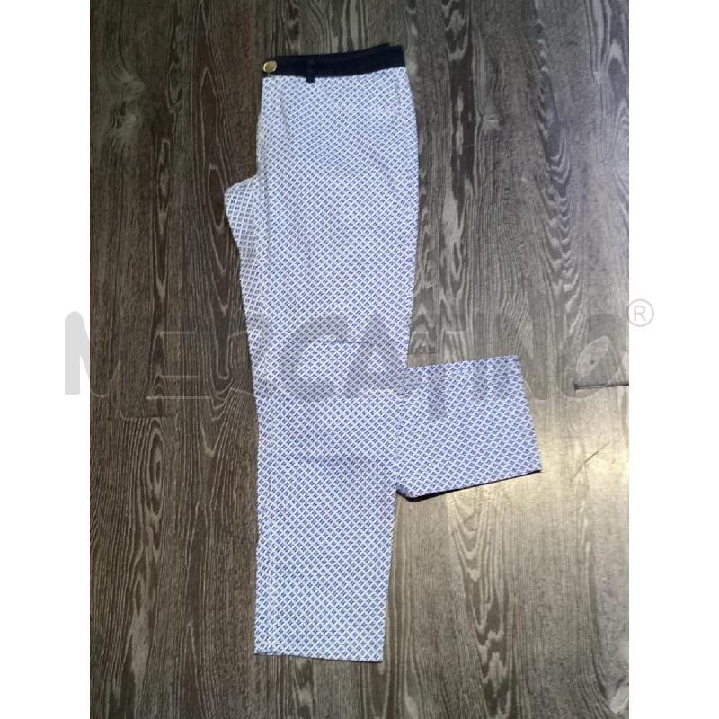 PANTALONE DONNA MAX & CO AZZURRO FIORELLINI  | Mercatino dell'Usato Moncalieri bengasi 4