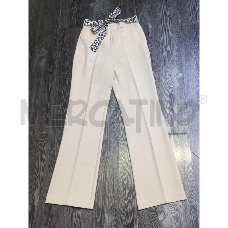 PANTALONE DONNA OLTRE BEIGE CON CINTURA | Mercatino dell'Usato Moncalieri bengasi 1