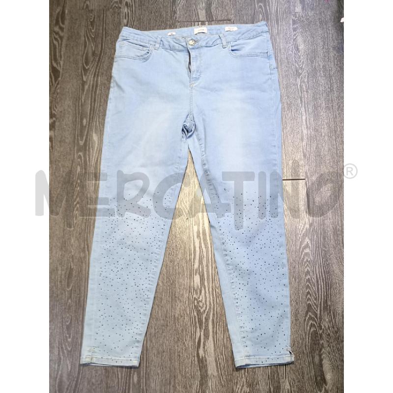 PANTALONE DONNA OLTRE JEANS SKYNNI CON BRILLANTINI | Mercatino dell'Usato Moncalieri bengasi 1
