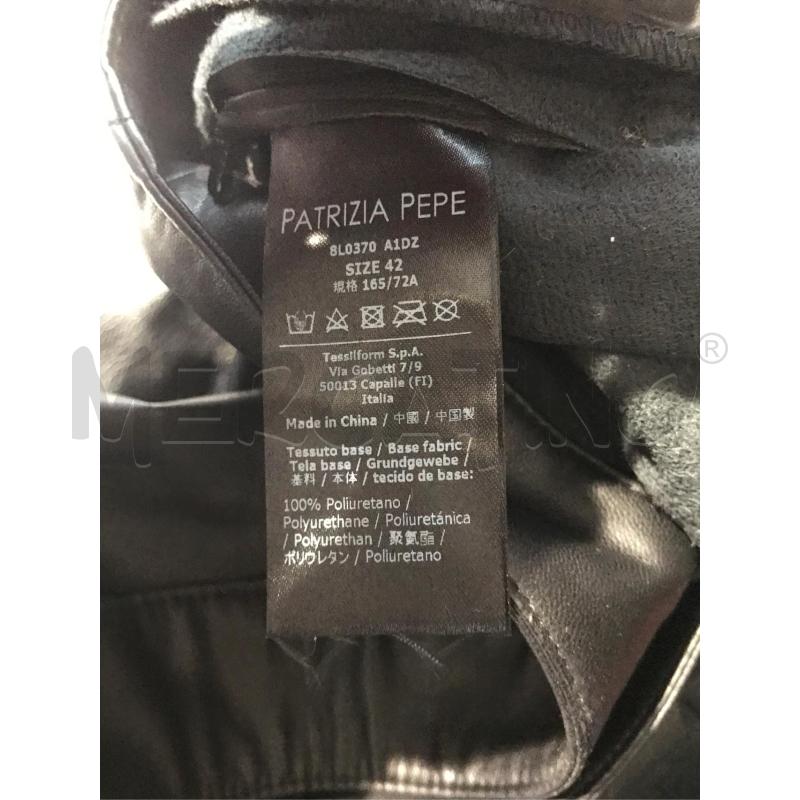 PANTALONE DONNA PATRIZIA PEPE ECOPELLE NERO | Mercatino dell'Usato Moncalieri bengasi 4