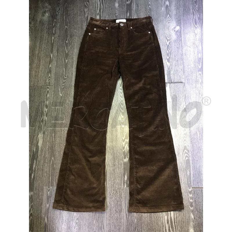 PANTALONE DONNA PINKO MARRONI VELLUTO A COSTE  | Mercatino dell'Usato Moncalieri bengasi 1
