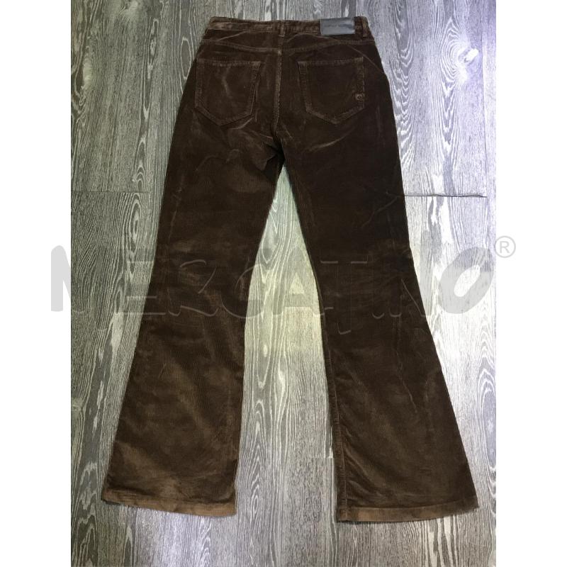 PANTALONE DONNA PINKO MARRONI VELLUTO A COSTE  | Mercatino dell'Usato Moncalieri bengasi 2