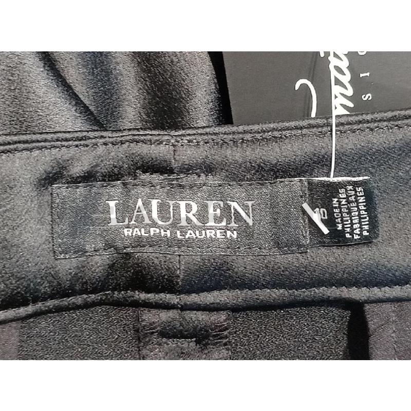 PANTALONE DONNA RALPH LAUREN NERO LUCIDO LARGO PENCES IN VITA | Mercatino dell'Usato Moncalieri bengasi 4