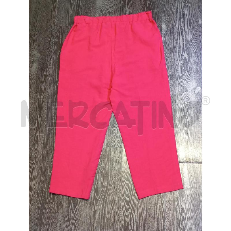 PANTALONE DONNA RINASCIMENTO FUCSIA LINO | Mercatino dell'Usato Moncalieri bengasi 2
