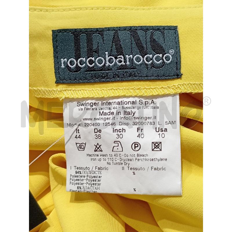 PANTALONE DONNA ROCCO BAROCCO JEANS GIALLO | Mercatino dell'Usato Moncalieri bengasi 5