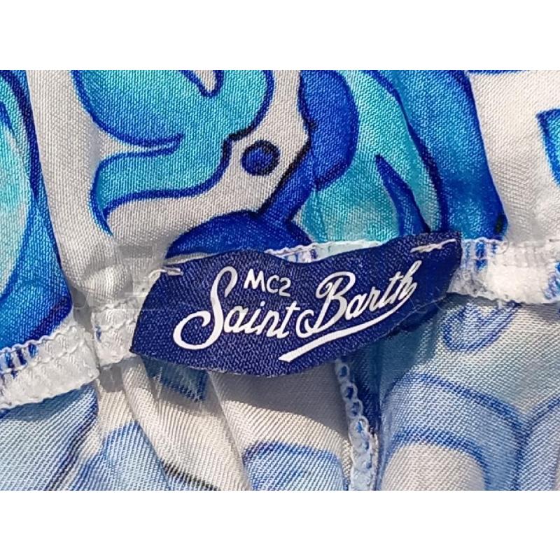 PANTALONE DONNA SAINT BARTH BIANCO AZZURRO LARGO | Mercatino dell'Usato Moncalieri bengasi 5