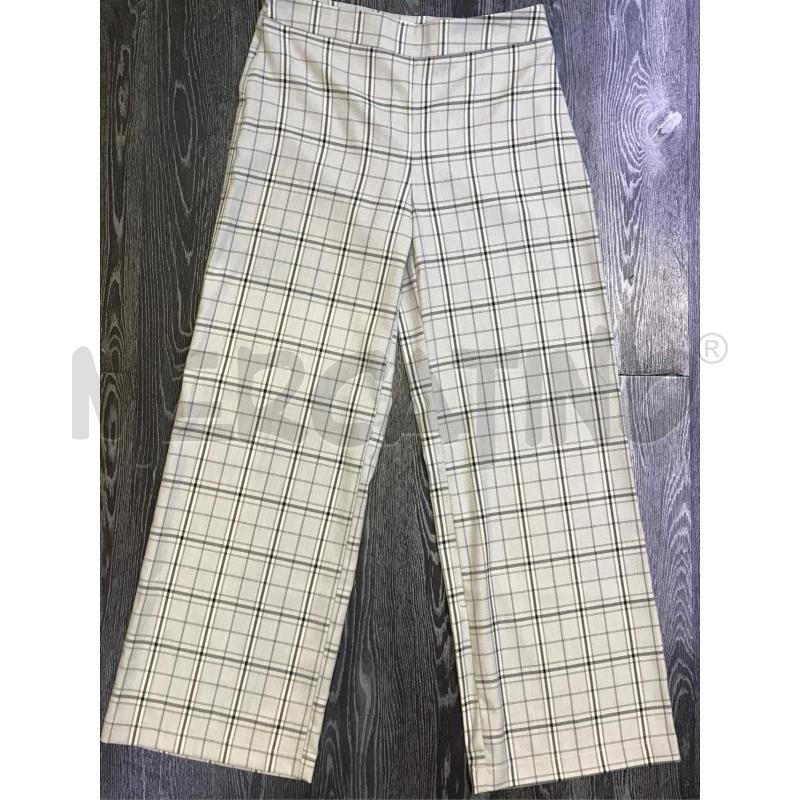 PANTALONE DONNA SANDRO FERRONE BEIGE QUADRI | Mercatino dell'Usato Moncalieri bengasi 1