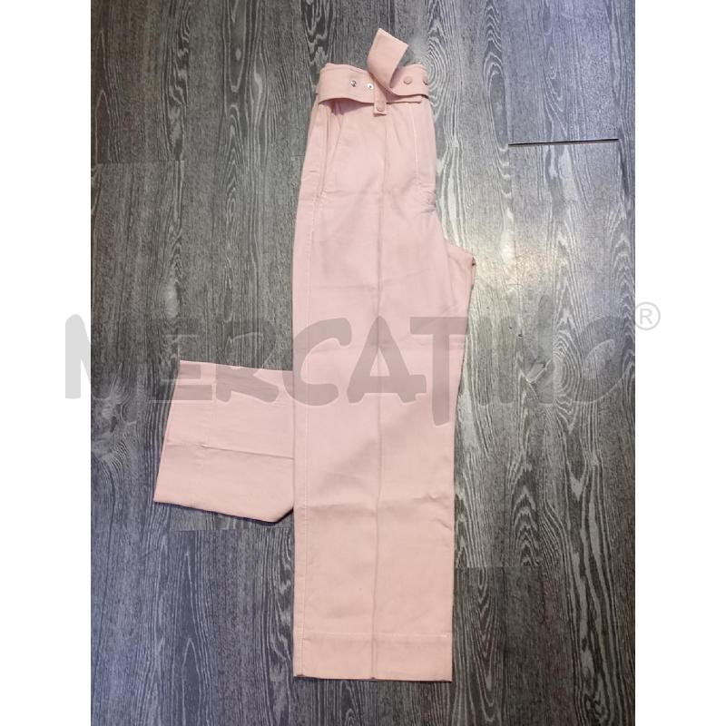 PANTALONE DONNA SPORTMAX ROSA CON CINTURA | Mercatino dell'Usato Moncalieri bengasi 3