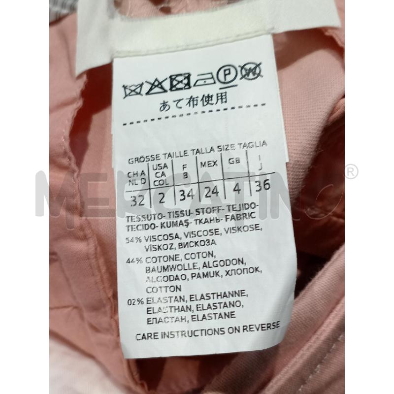 PANTALONE DONNA SPORTMAX ROSA CON CINTURA | Mercatino dell'Usato Moncalieri bengasi 4
