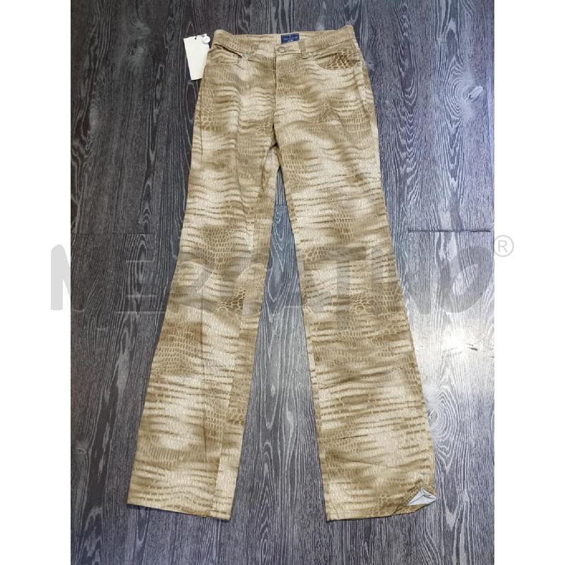 PANTALONE DONNA TRUSSARDI BEIGE PITONATO | Mercatino dell'Usato Moncalieri bengasi 1