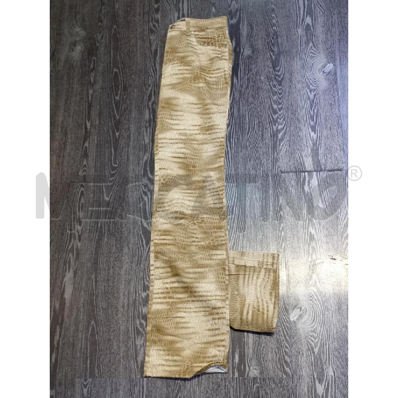 PANTALONE DONNA TRUSSARDI BEIGE PITONATO | Mercatino dell'Usato Moncalieri bengasi 3