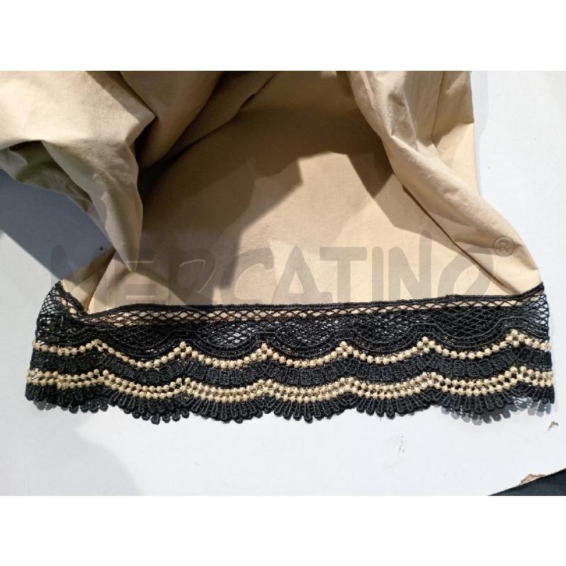 PANTALONE DONNA TWINSET BEIGE FONDO GAMBA MERLETTO NERO  | Mercatino dell'Usato Moncalieri bengasi 4
