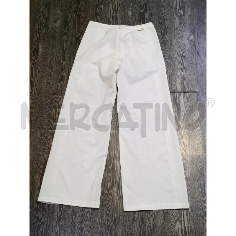 PANTALONE DONNA TWIN SET BIANCO BORDO LATERALE LUREX | Mercatino dell'Usato Moncalieri bengasi 2