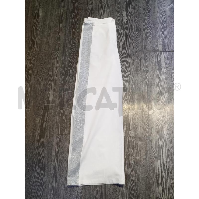PANTALONE DONNA TWIN SET BIANCO BORDO LATERALE LUREX | Mercatino dell'Usato Moncalieri bengasi 3