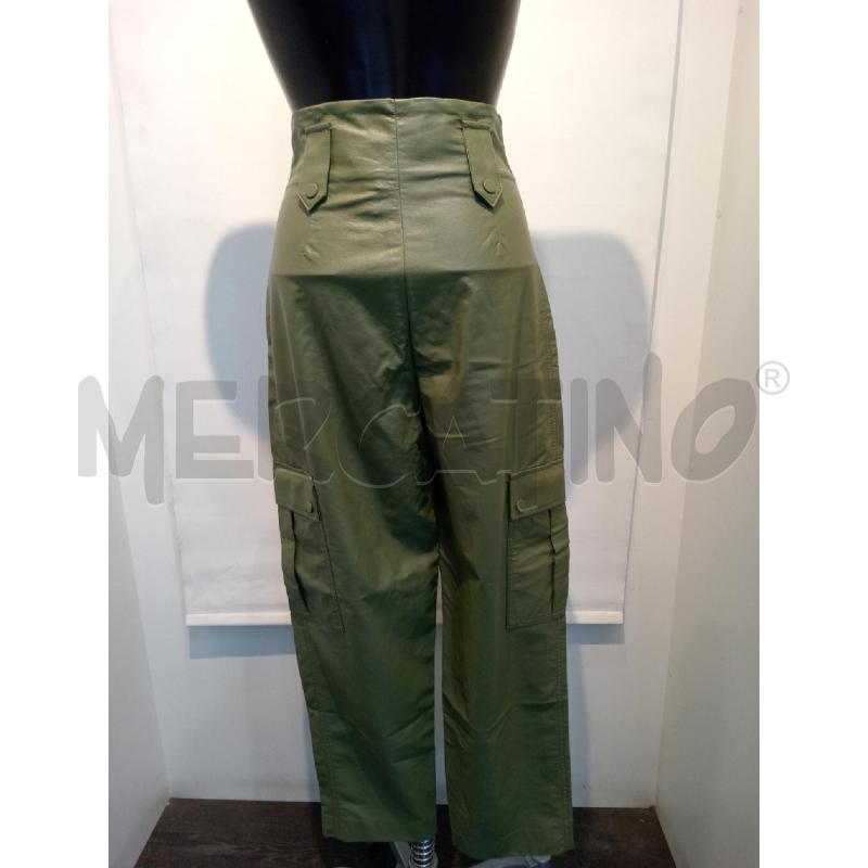 PANTALONE DONNA TWIN SET ECOPELLE VERDE VITA ALTA | Mercatino dell'Usato Moncalieri bengasi 2
