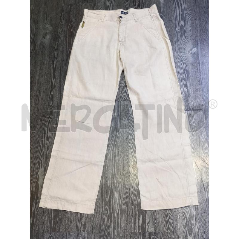 PANTALONE UOMO ARMANI JEANS BEIGE LINO | Mercatino dell'Usato Moncalieri bengasi 1