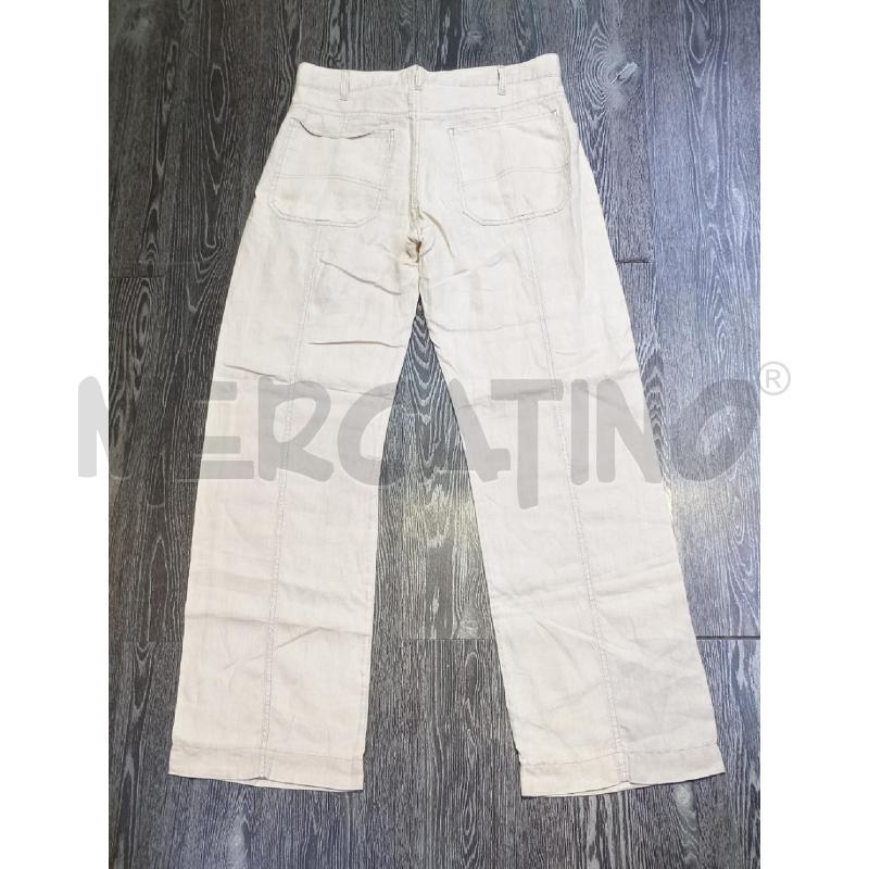 PANTALONE UOMO ARMANI JEANS BEIGE LINO | Mercatino dell'Usato Moncalieri bengasi 2