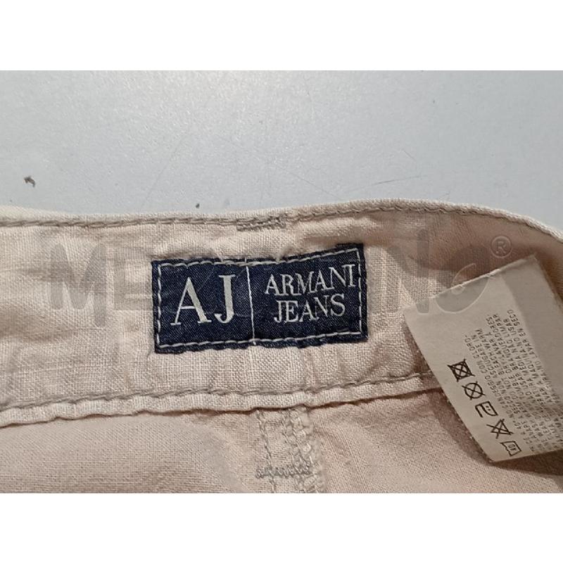 PANTALONE UOMO ARMANI JEANS BEIGE LINO | Mercatino dell'Usato Moncalieri bengasi 5