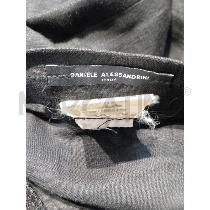 PANTALONE UOMO DANIELE ALESSANDRINI NERO LINO  | Mercatino dell'Usato Moncalieri bengasi 5