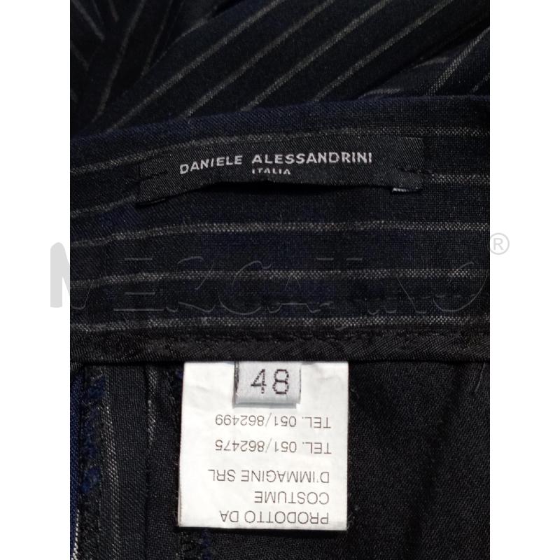 PANTALONE UOMO DANIELE ALESSANDRINI NERO RIGHE | Mercatino dell'Usato Moncalieri bengasi 5