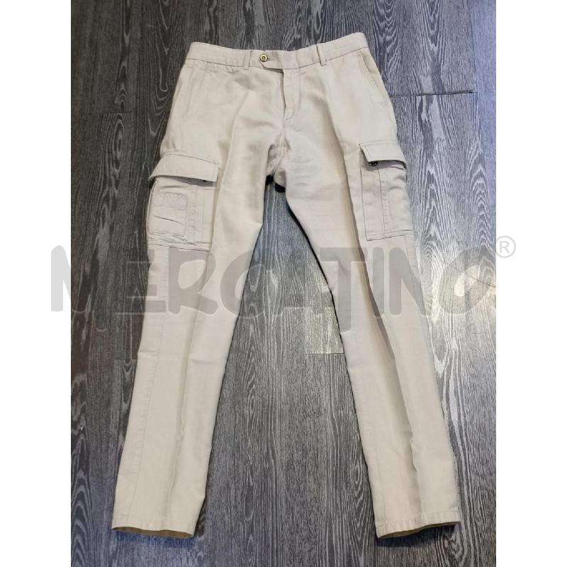 PANTALONE UOMO HACKETT LONDON BEIGE CON TASCONI  | Mercatino dell'Usato Moncalieri bengasi 1