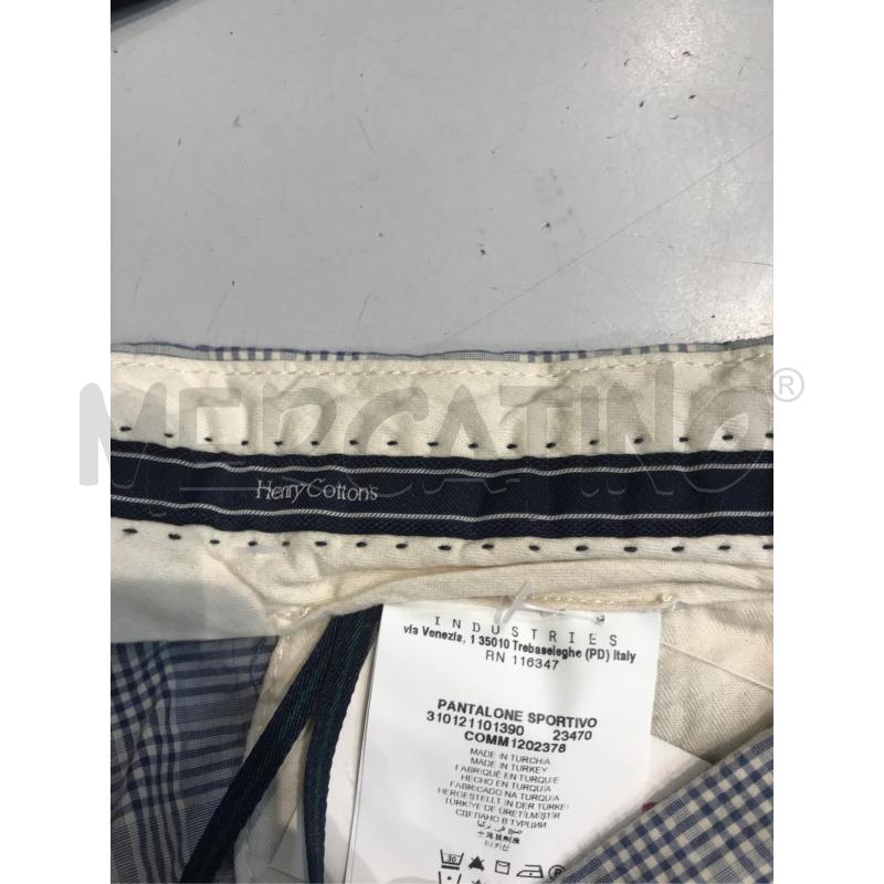 PANTALONE UOMO HENRY COTTON'S GRIGIO QUADRETTI | Mercatino dell'Usato Moncalieri bengasi 5