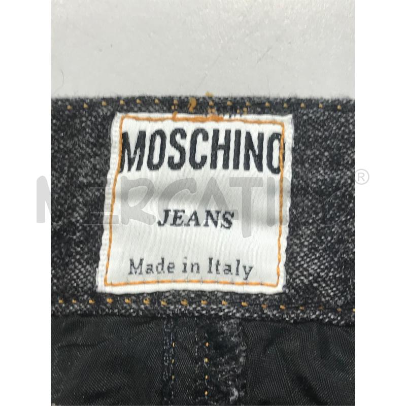 PANTALONE UOMO MOSCHINO JEANS GRIGIO IMPUNTURE ARANCIONI  | Mercatino dell'Usato Moncalieri bengasi 5