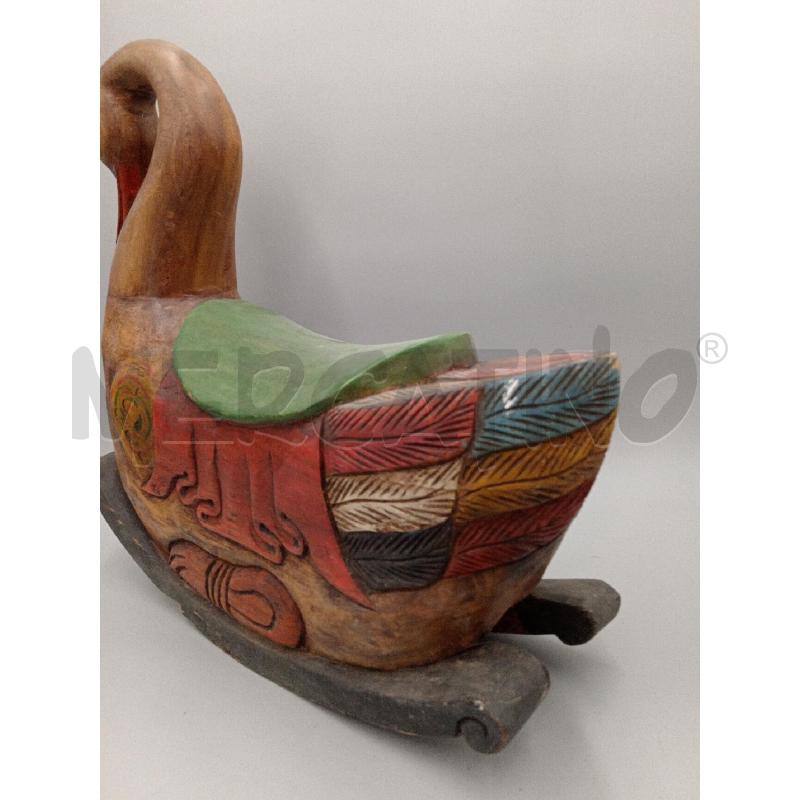PAPERELLA A DONDOLO LEGNO MASSELLO CM 50 X 45 | Mercatino dell'Usato Moncalieri bengasi 4