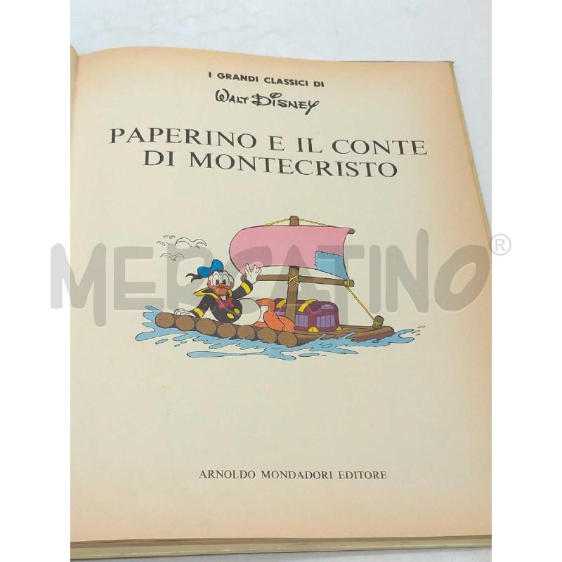 PAPERINO E IL CONTE DI MONTECRISTO WALT DISNEY MONDADORI 1 EDIZIONE 1973 | Mercatino dell'Usato Moncalieri bengasi 2
