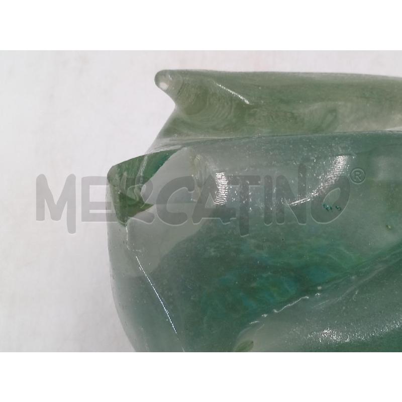 PAPEROTTO VETRO ACIDATO VERDE CODA SBECCATA | Mercatino dell'Usato Moncalieri bengasi 3