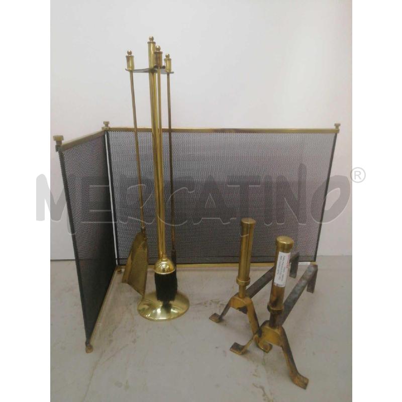 PARA FIAMMA E KIT 3PZ PER CAMINO METALLO OTTONE  | Mercatino dell'Usato Moncalieri bengasi 1