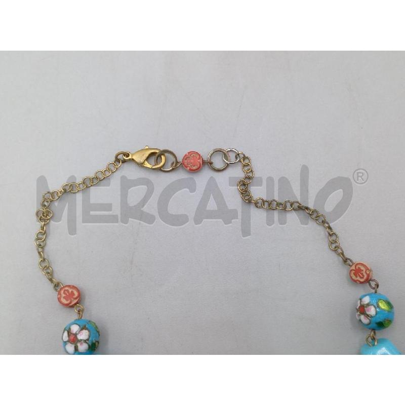 PARURE COLLANA E ORECCHINI CON FARFALLE E PETRE AZZURRE  | Mercatino dell'Usato Moncalieri bengasi 5
